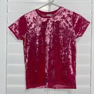 Pink Velvet Tee